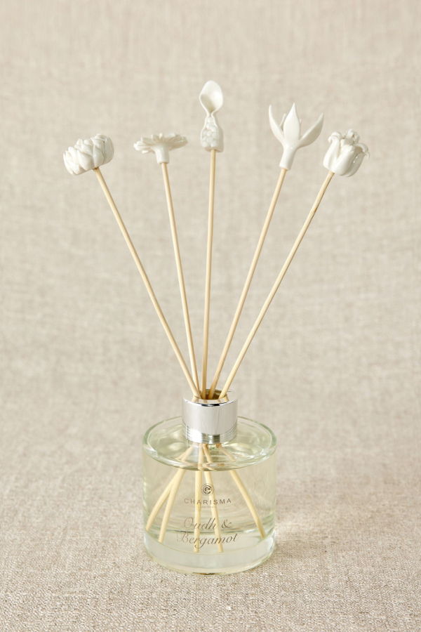 Kanju Interiors African Flowers Bamboo Diffuser Set