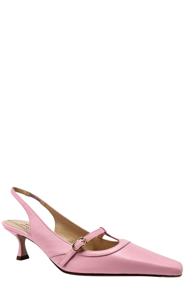 Madison Maison Penny Kitten Heel Slingback Heels - Pink
