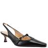 Madison Maison Penny Black Kitten Heel Slingback Shoes - Black - Thumbnail 2