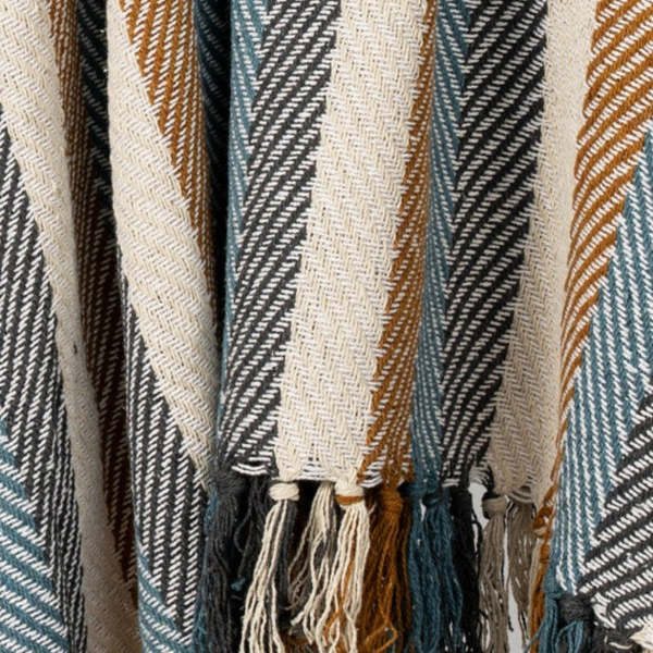 Ten Thousand Villages Choolha Winter Stripe Blanket