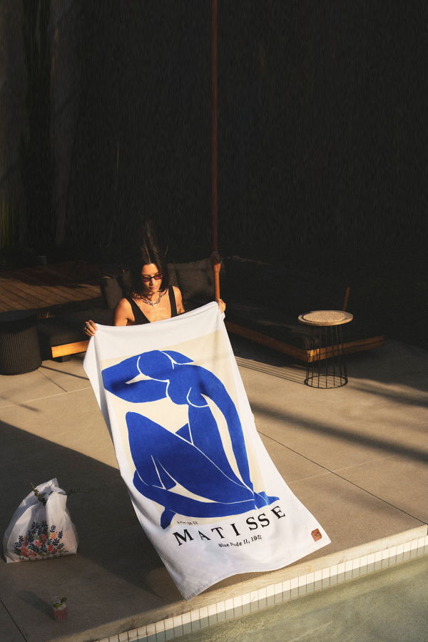 Slowtide Blue Nude II Beach Towel