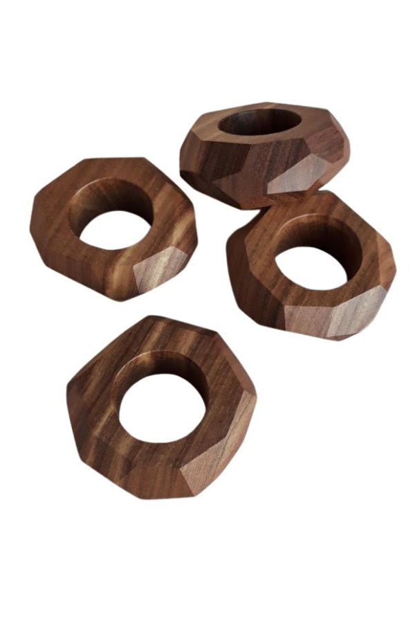 Kanju Interiors Dor+Kie Kiaat Wood Napkin Ring