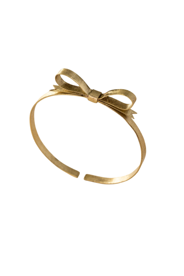 Ten Thousand Villages Dorada Bronze Bow Bracelet