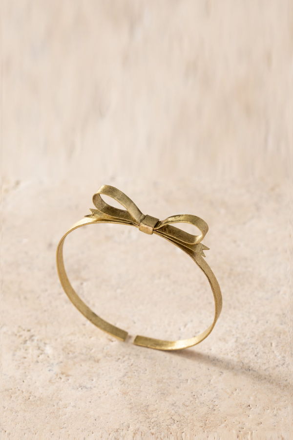 Ten Thousand Villages Dorada Bronze Bow Bracelet