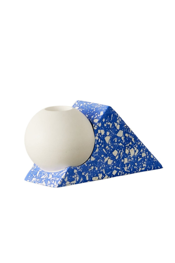 Kanju Interiors Equilibrium Terrazzo Taper Candle Holder