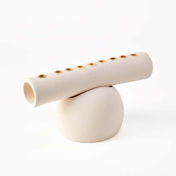 Dumae Goldie Menorah - Raw Blanc Dumae Goldie Menorah - Raw Blanc