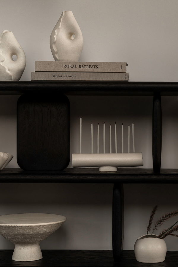 Dumae Goldie Menorah - Raw Blanc