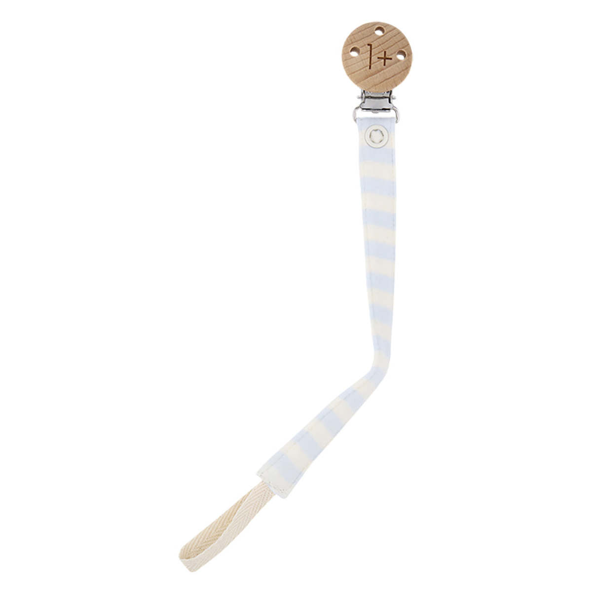 KIDS 1+ in the Family Aina Pacifier Clip - Misty Blue Stripes - Image 2 of 3