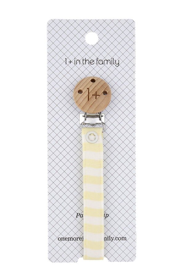 1+ in the Family Aina Pacifier Clip - Yellow