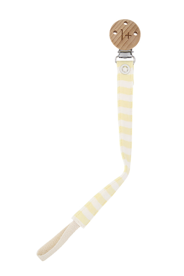 1+ in the Family Aina Pacifier Clip - Yellow