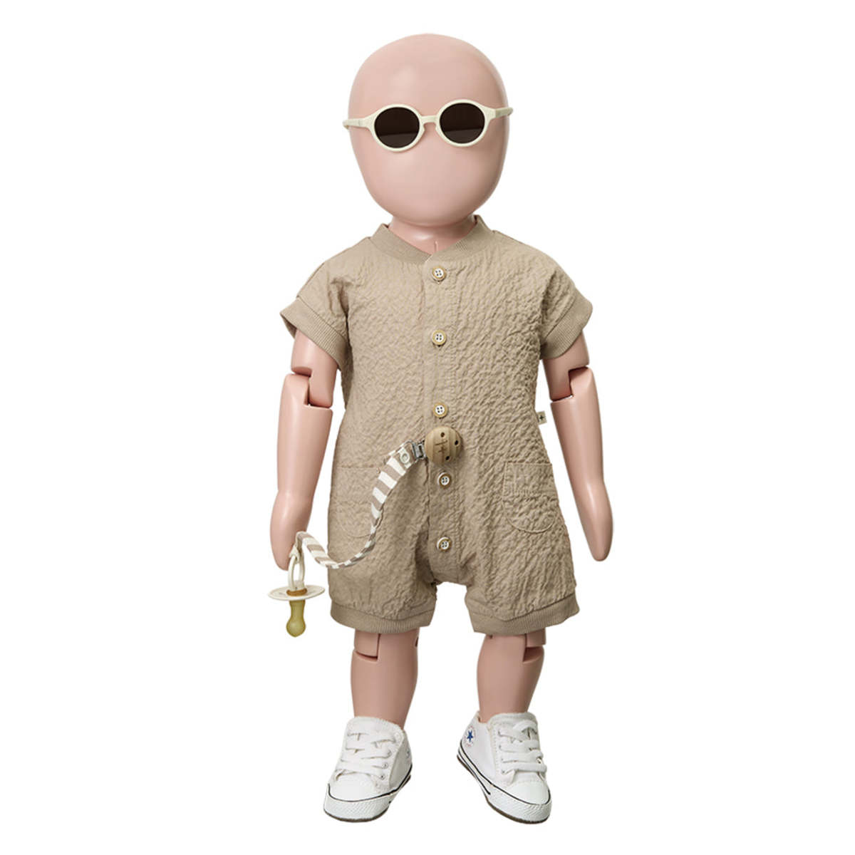 KIDS 1+ in the Family Aina Pacifier Clip - Brown - Image 3 of 3