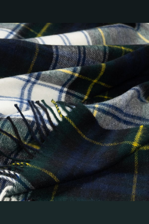 Prince of Scots Highland Tartan Tweed Merino Wool Throw