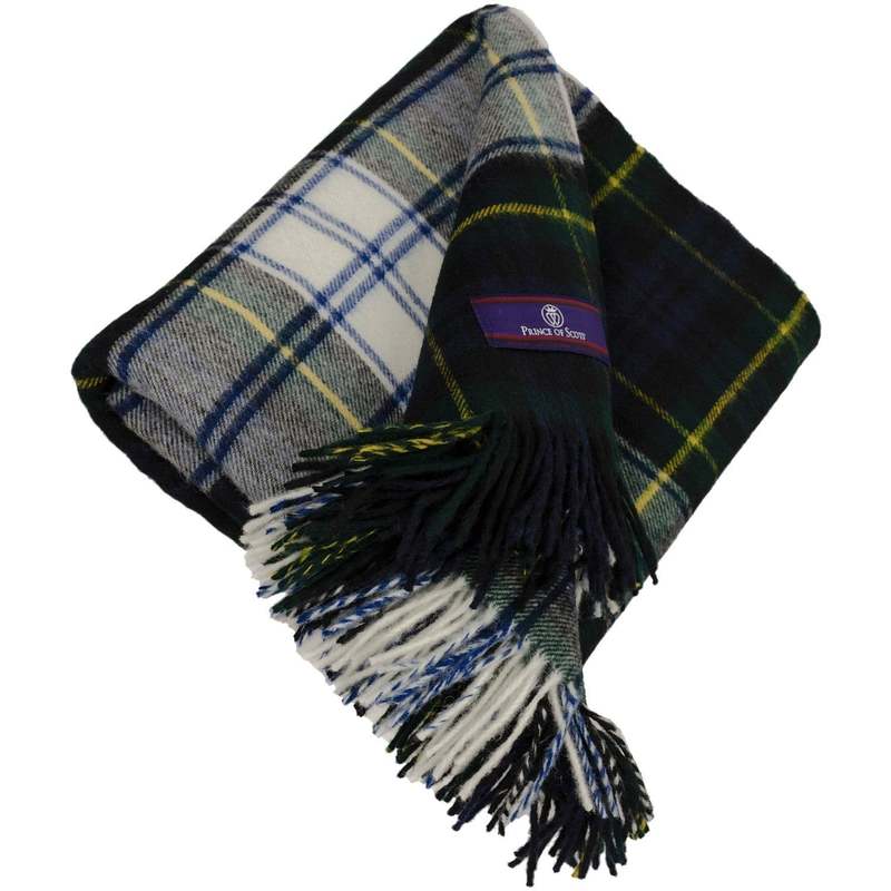 Prince of Scots Highland Tartan Tweed Merino Wool Throw