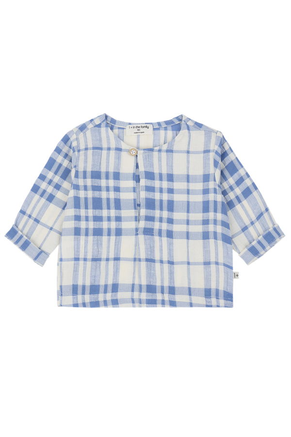 KIDS 1+ in the Family Ter Shirt Top - Blue