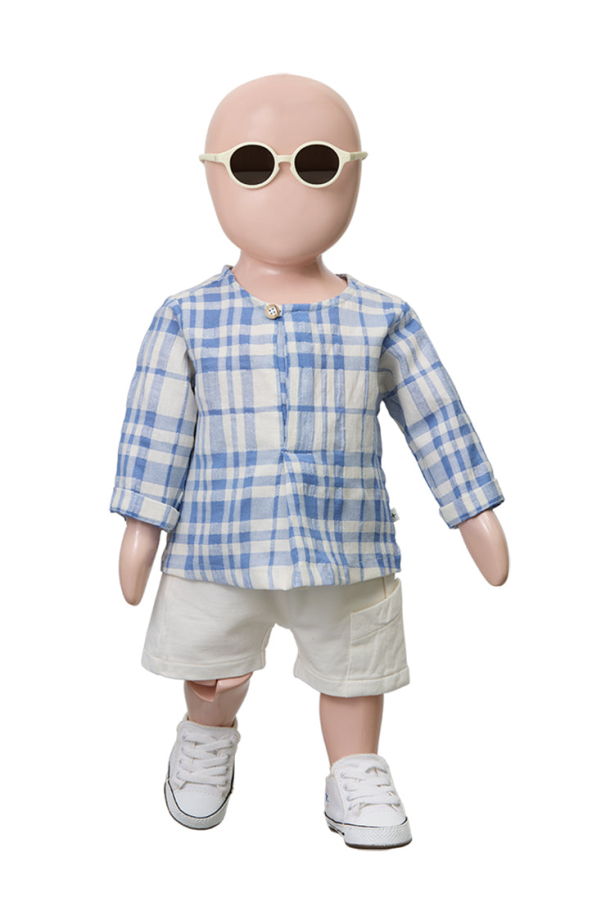 KIDS 1+ in the Family Ter Shirt Top - Blue