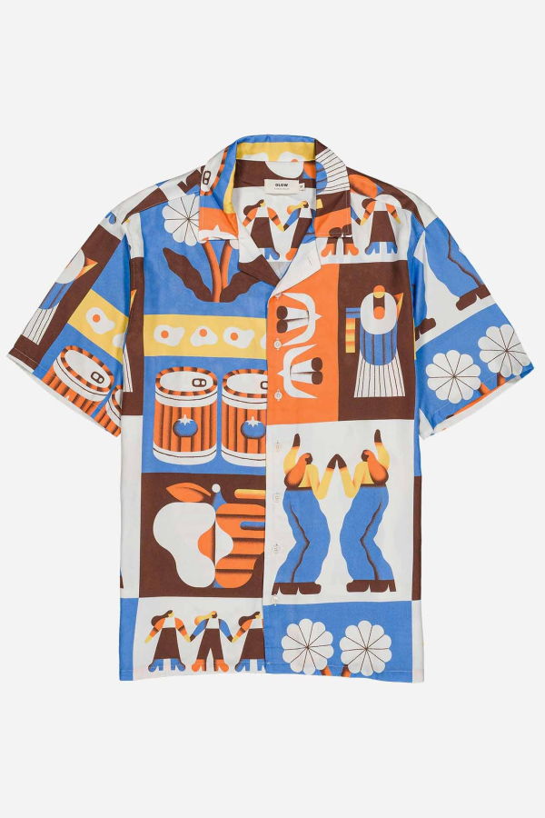 OLOW Multicolored Life Aloha Shirt