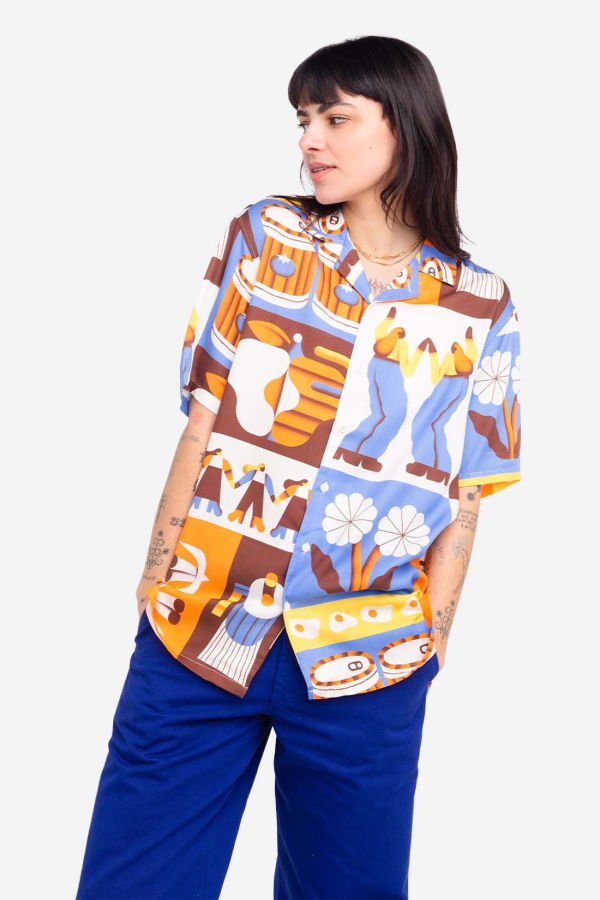 OLOW Multicolored Life Aloha Shirt