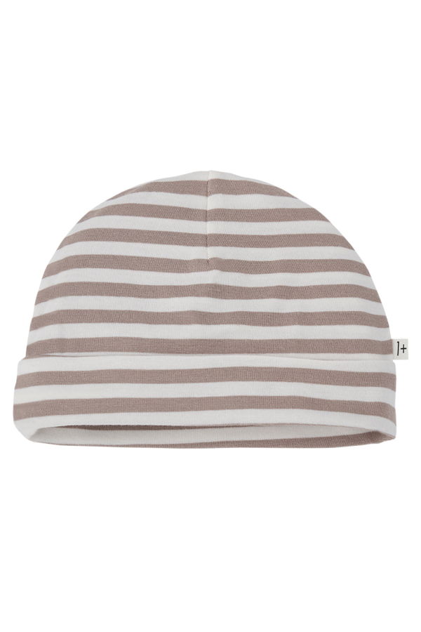 KIDS 1+ in the Family Gio Hat - Taupe Brown Stripe
