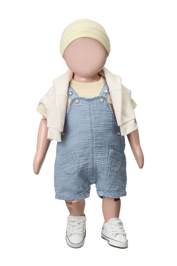 KIDS 1+ in the Family Baby Jon T-Shirt Pastel Yellow Stripes Tee - Yellow