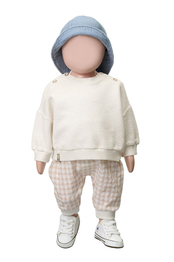 KIDS 1+ in the Family Baby Kimolos Sweatshirt - Cream