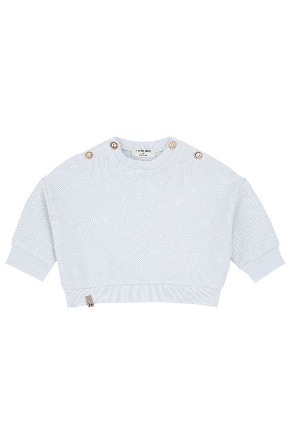 KIDS 1+ in the Family Baby Kimolos Sweatshirt - Misty Blue