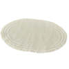Kanju Interiors Ivory White Merino Wool Oval Placemat - Thumbnail 1