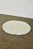 Kanju Interiors Ivory White Merino Wool Oval Placemat - Thumbnail 2