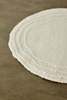 Kanju Interiors Ivory White Merino Wool Oval Placemat - Thumbnail 4