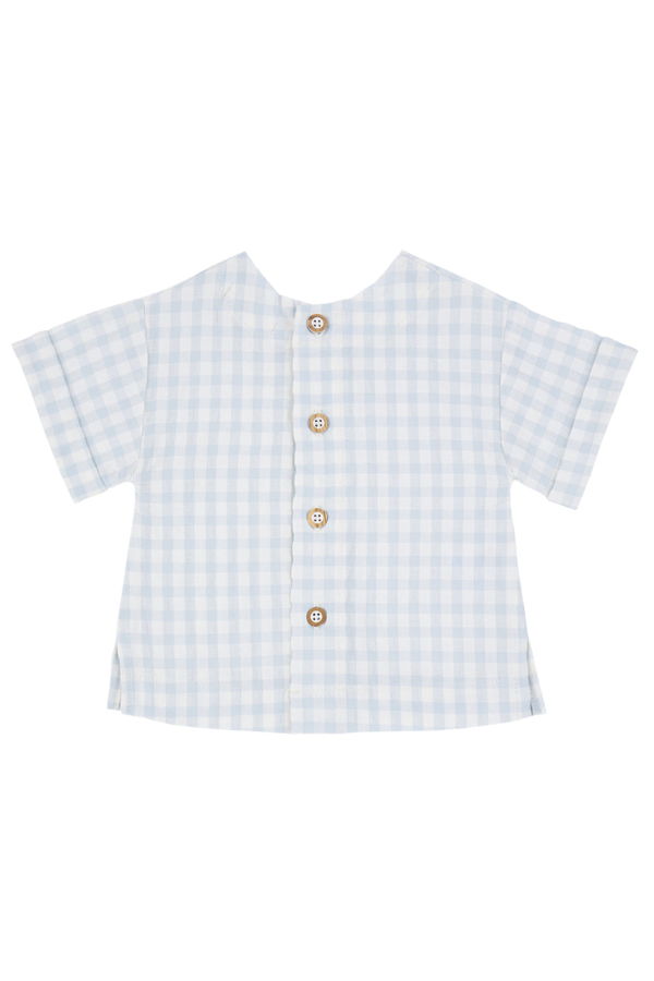 KIDS 1+ in the Family Baby Santorini Shirt Top - Blue