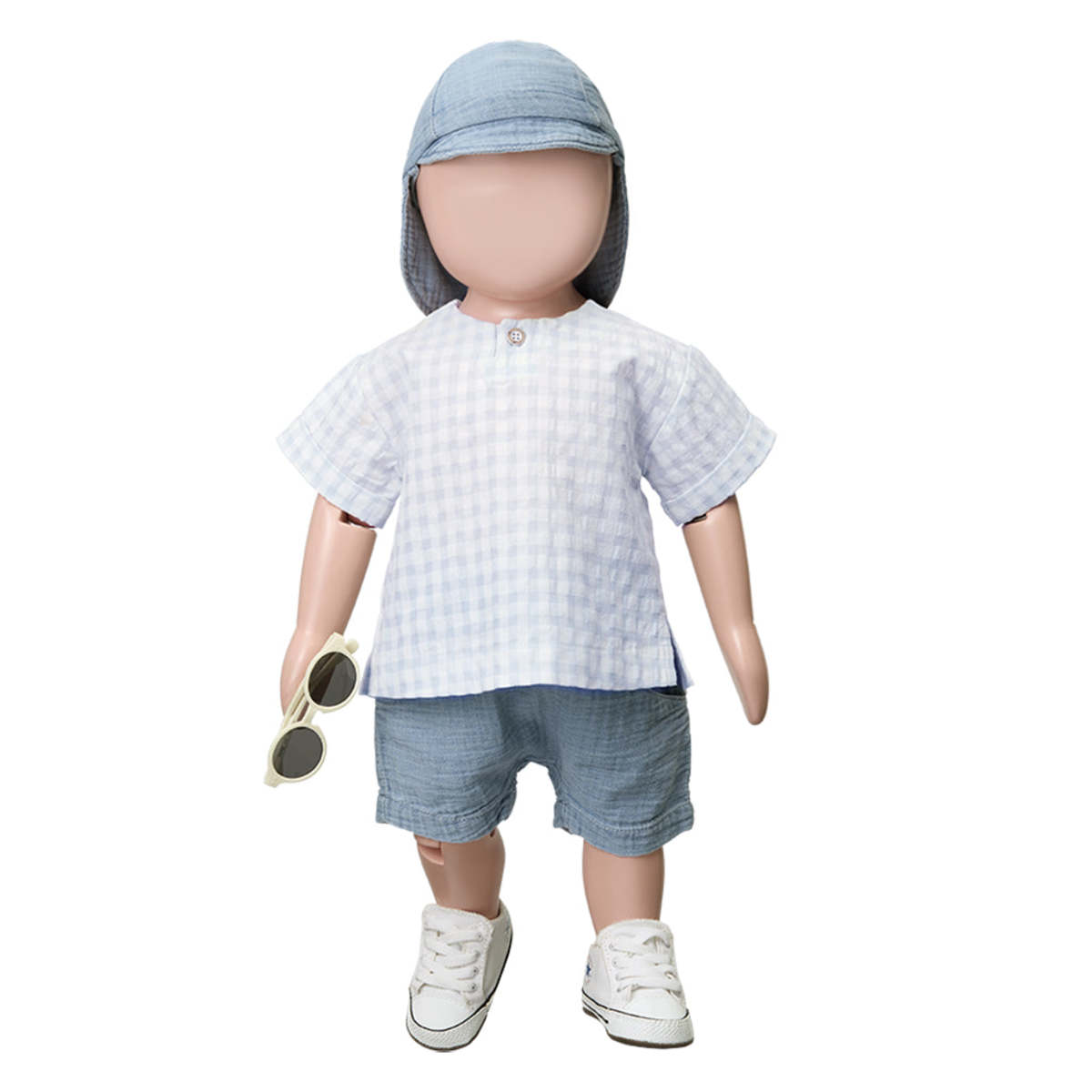 KIDS 1+ in the Family Baby Santorini Shirt Top - Blue - Image 3 of 3