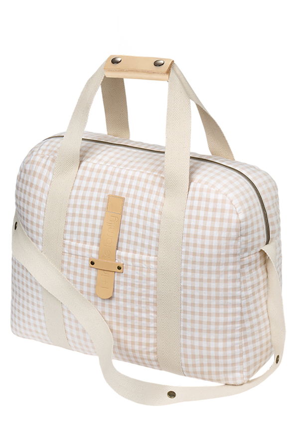 1+ in the Family Blossom Pink Checks Diaper Bag