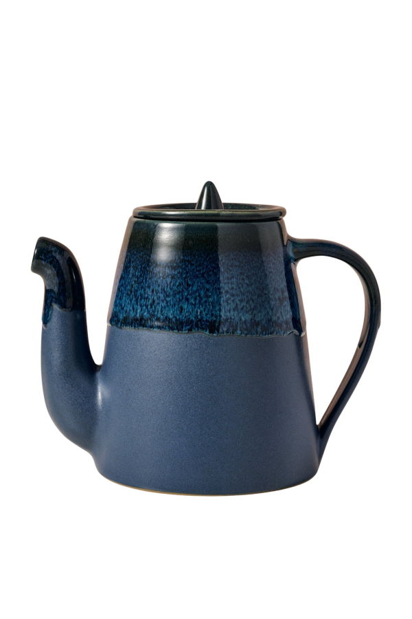 Ten Thousand Villages Jhapa Drip Glaze Teapot