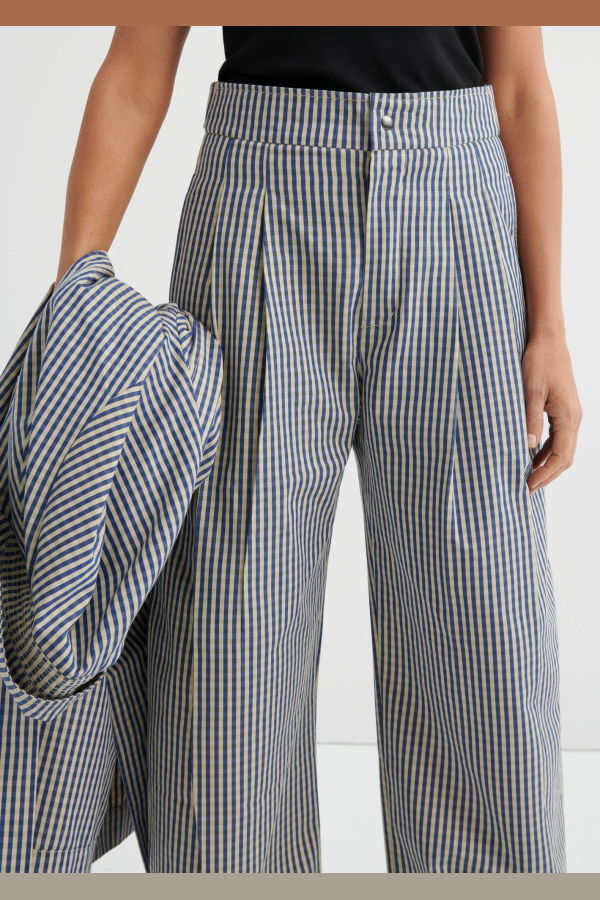 Kowtow Sculpt Pant - Landscape Check