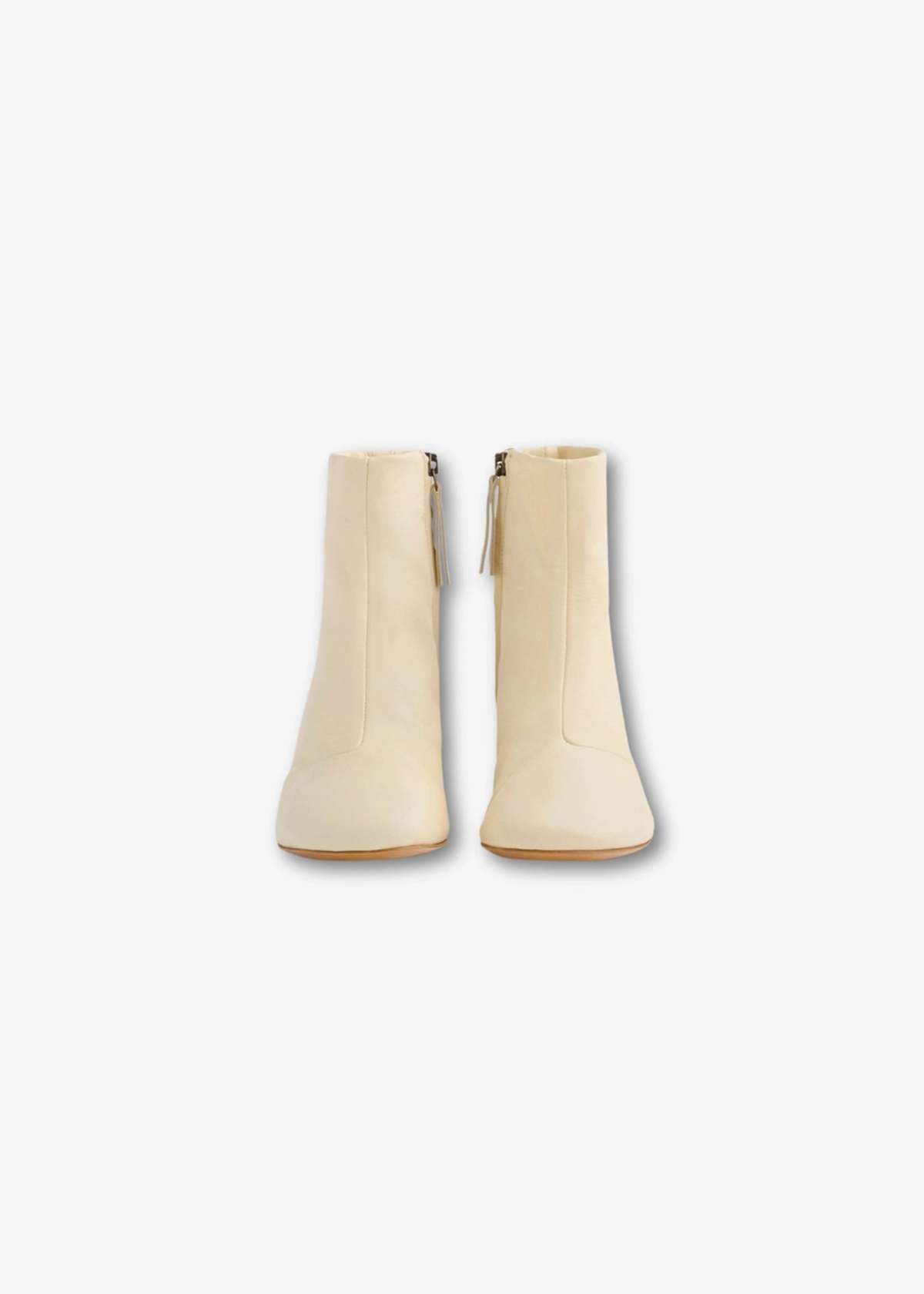 Forte Forte Gold Heel Boots - Ivory - Image 4 of 4