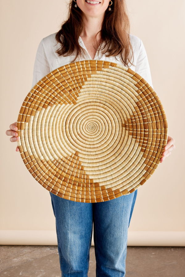 Kanju Interiors Maua Banana Bark Wall Basket