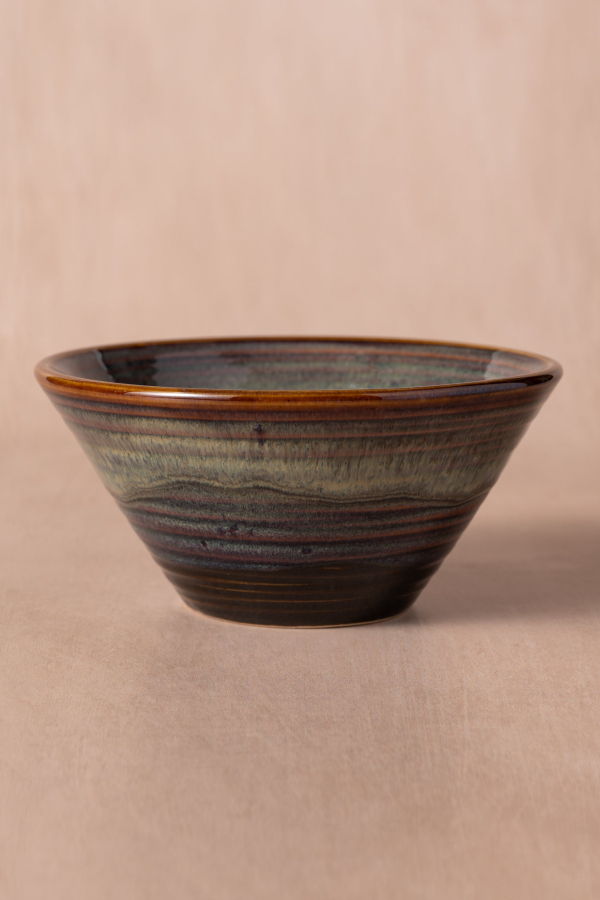 Ten Thousand Villages Mekong Drip Glaze Bowl