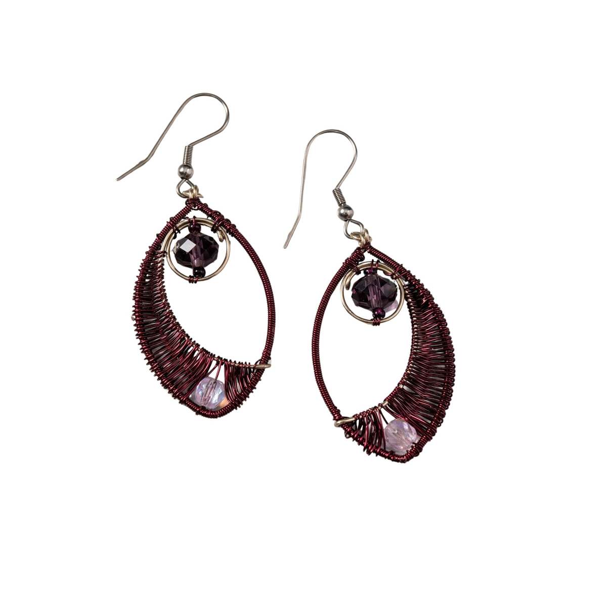 Ten Thousand Villages Ojo Wire Wrapped Earrings - Image 1 of 5
