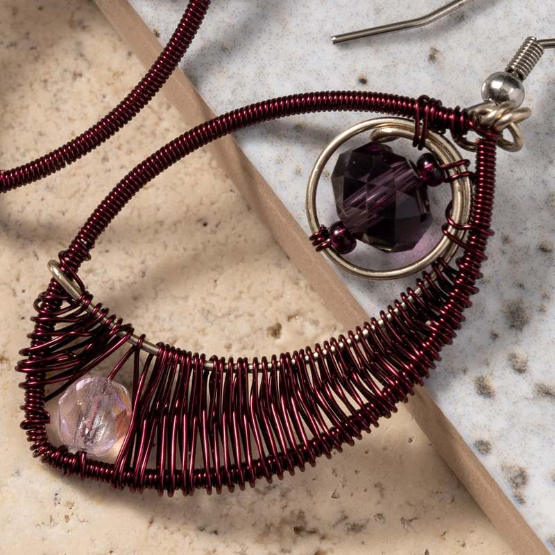 Ten Thousand Villages Ojo Wire Wrapped Earrings