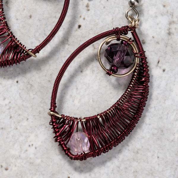 Ten Thousand Villages Ojo Wire Wrapped Earrings