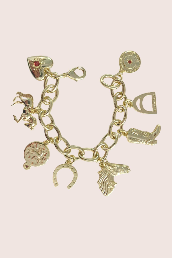 Lindsay Nicholas New York Fire Horse Charm Bracelet