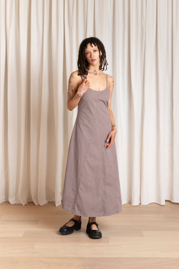 Ali Golden Seamed Tank Dress