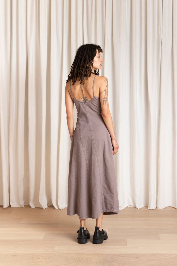 Ali Golden Seamed Tank Dress