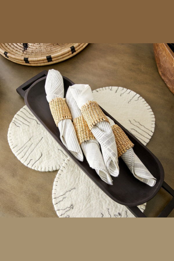 Kanju Interiors Xhosa Napkin Holders Set of 4
