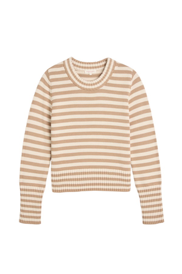 demylee Micha Cotton Sweater - Cashew Stripe