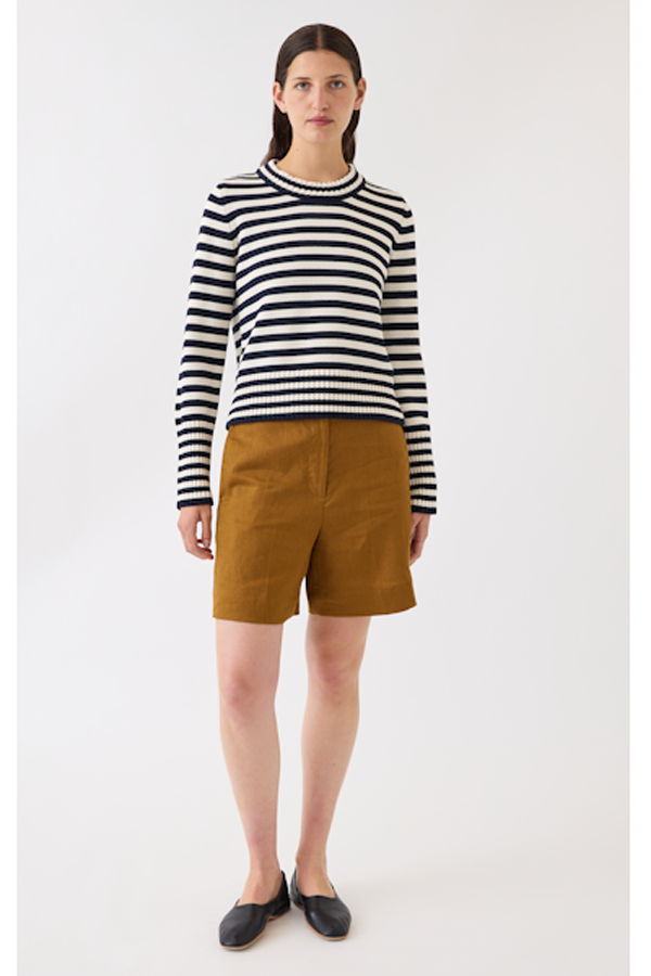 demylee Micha Cotton Sweater - Navy Stripe