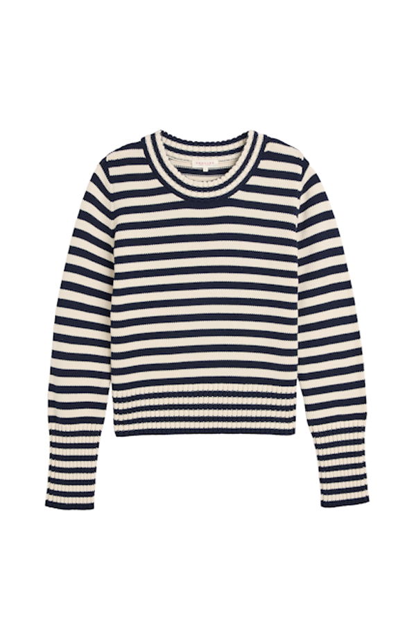 demylee Micha Cotton Sweater - Navy Stripe
