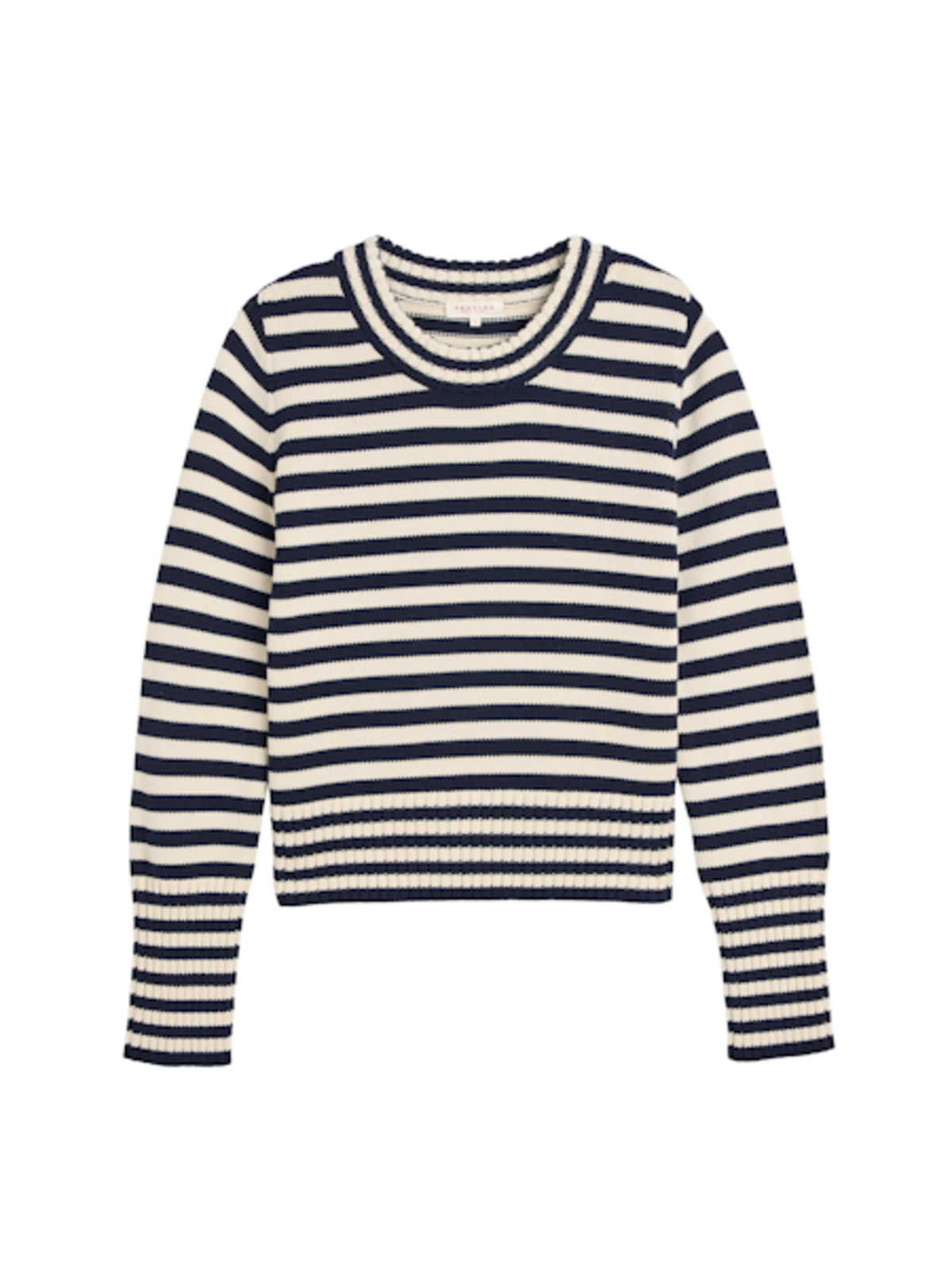 demylee Micha Cotton Sweater - Navy Stripe - Image 2 of 2