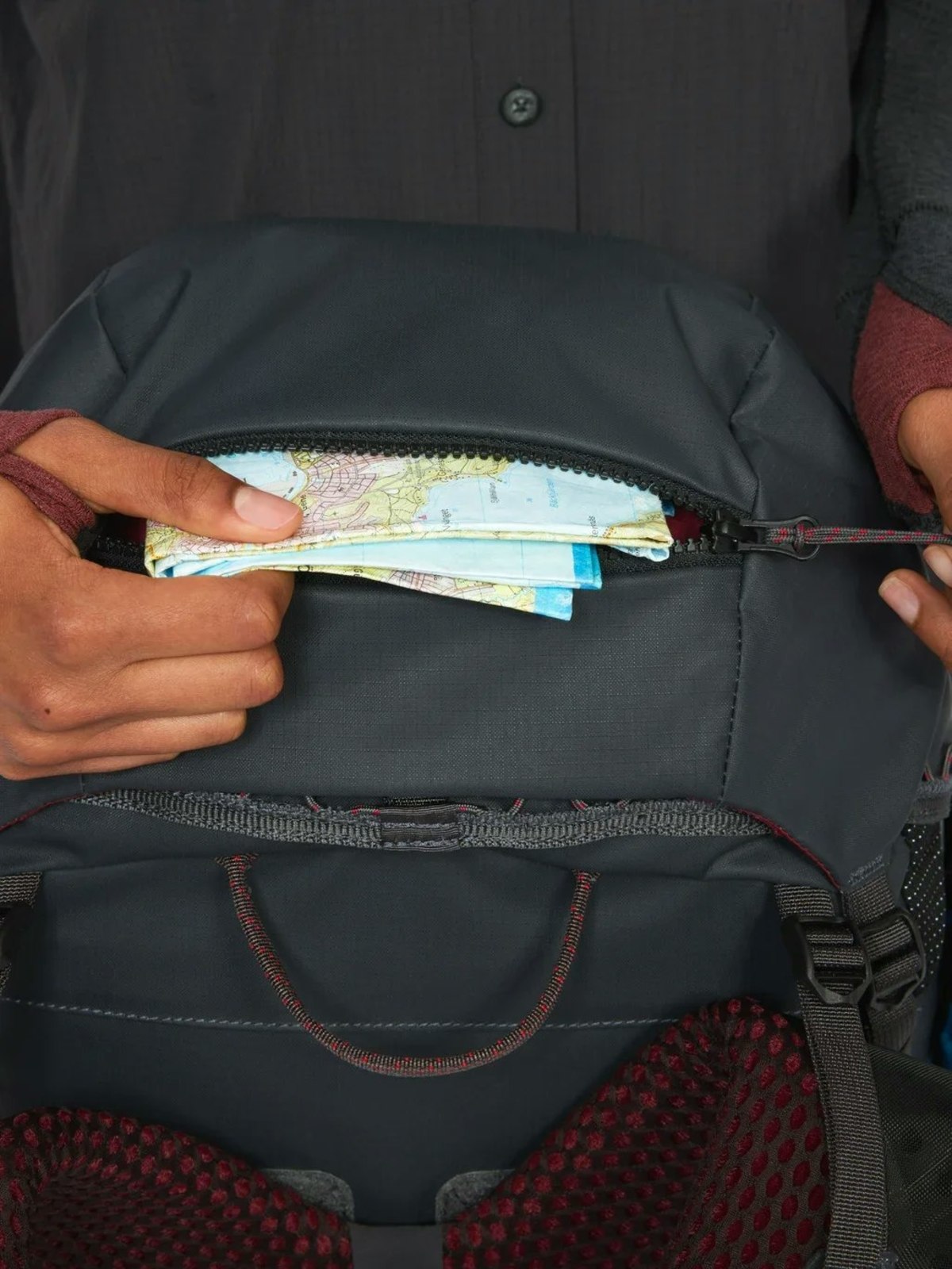 Klättermusen Gungne 43L Backpack - Ash Red - Image 2 of 8