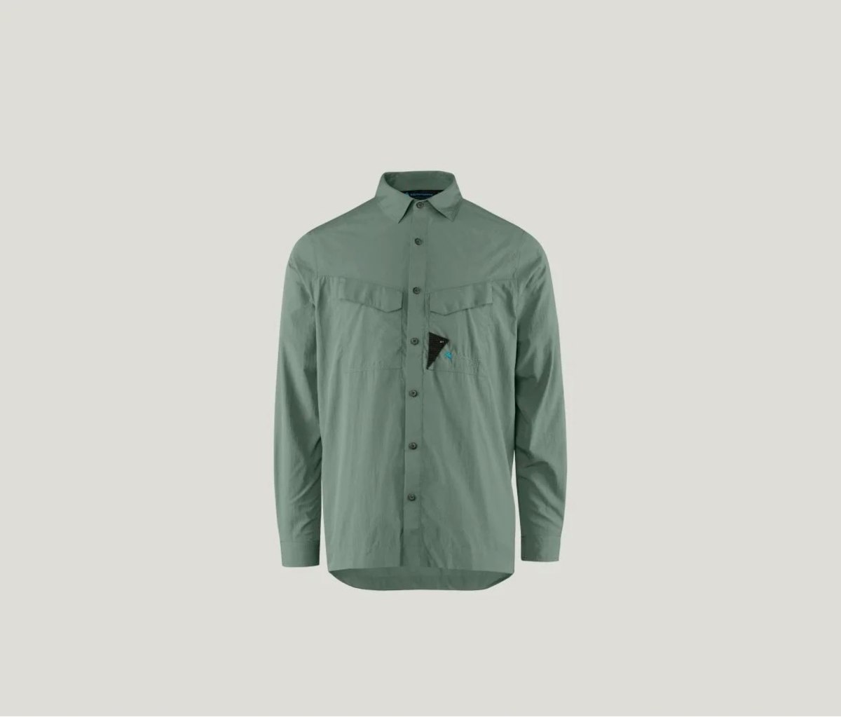 Klättermusen Syn LS Shirt - Green Lake - Image 1 of 7