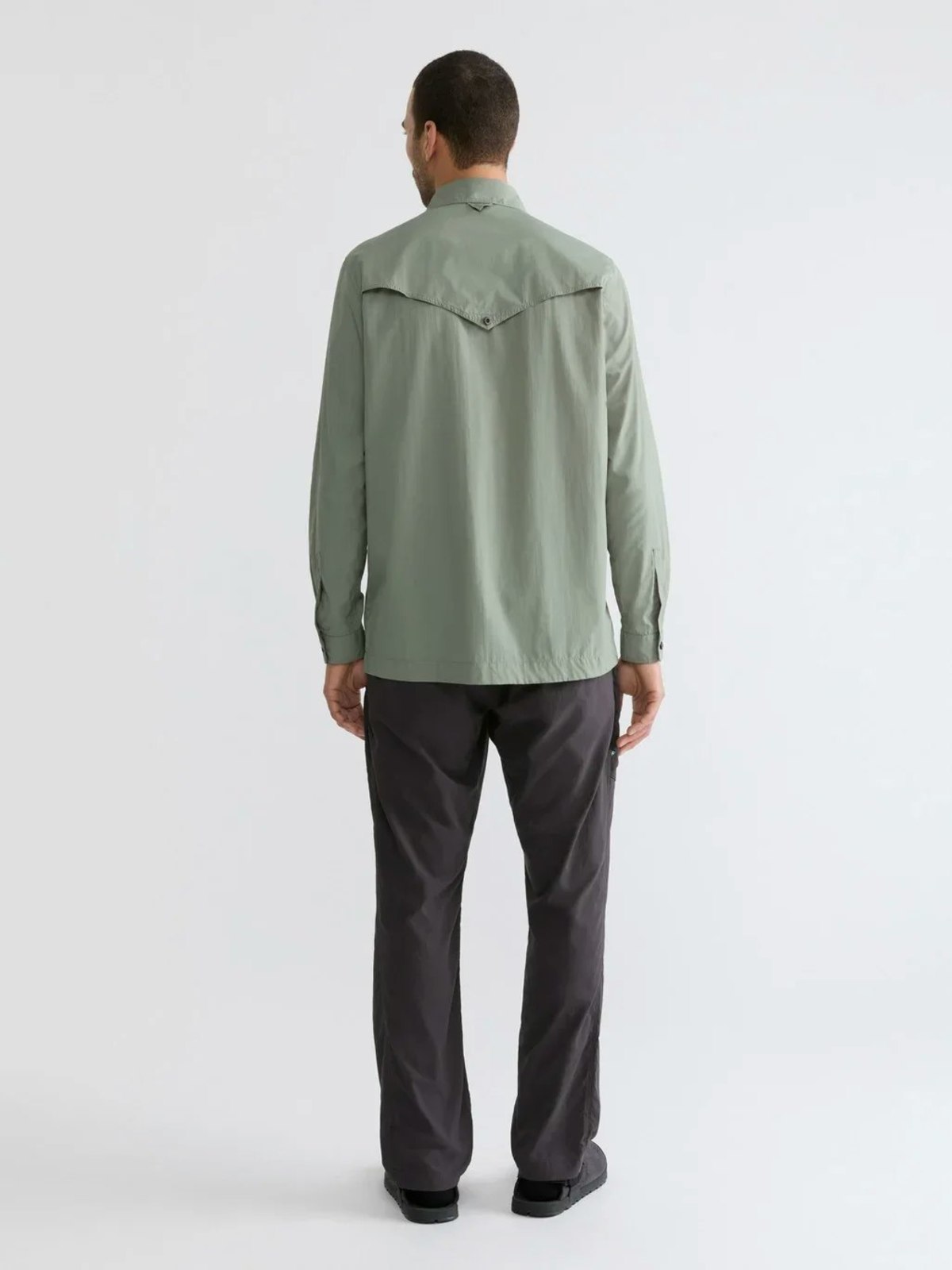 Klättermusen Syn LS Shirt - Green Lake - Image 4 of 7